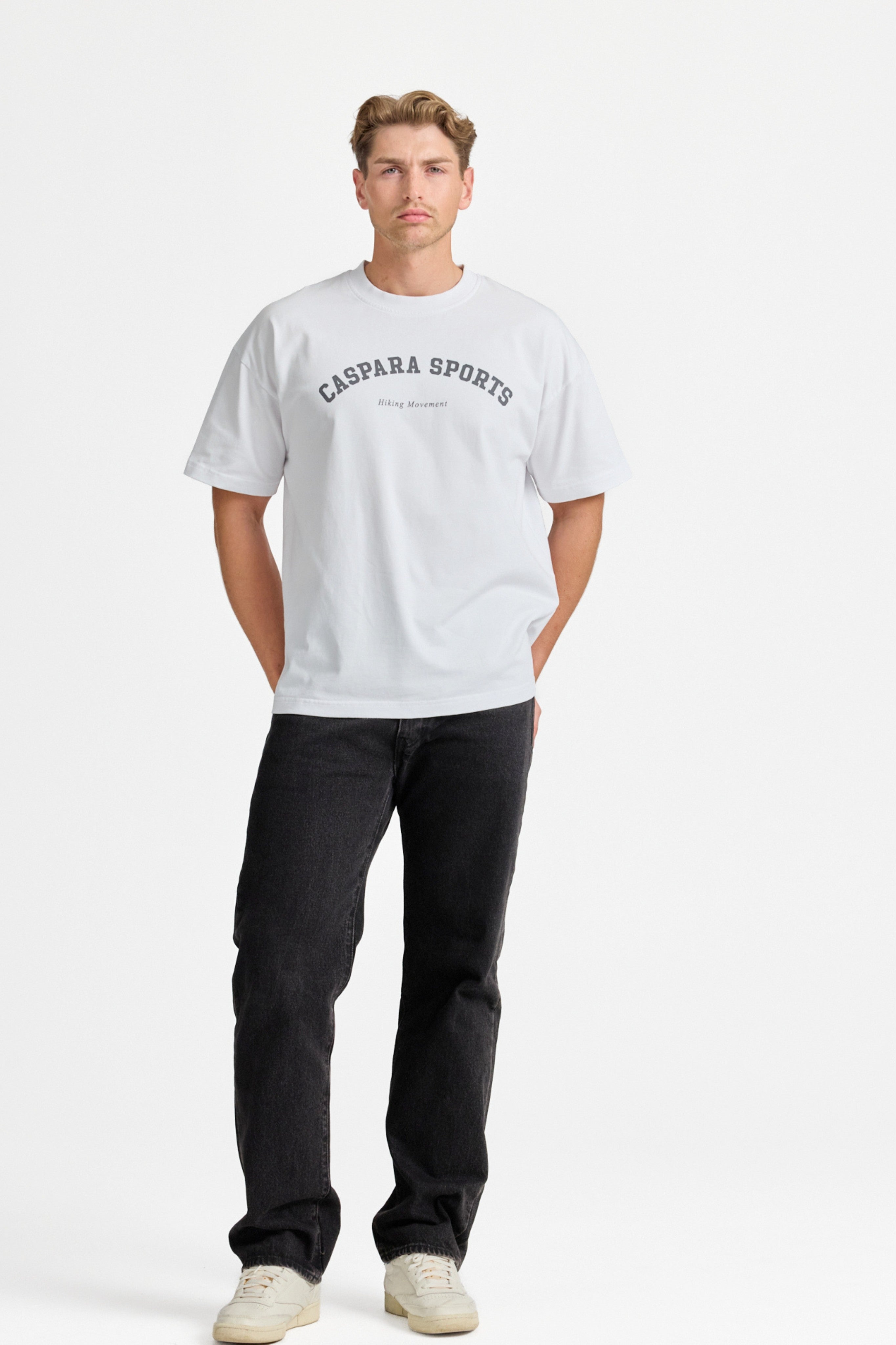 M. CS Tee - White w. anthracite